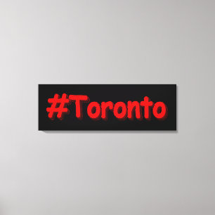 "#Toronto" Niedliches Design. Jetzt kaufen Leinwanddruck