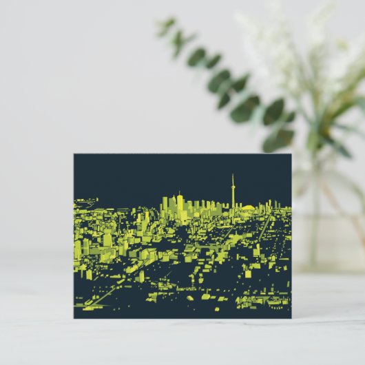 Toronto Night Postkarte (Stehend Vorderseite)