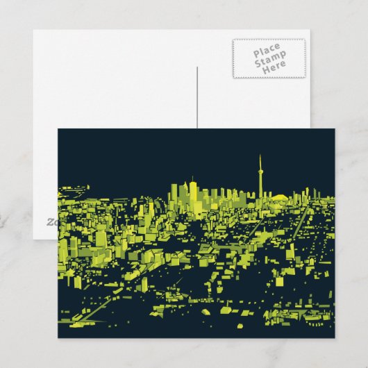 Toronto Night Postkarte (Vorne/Hinten)
