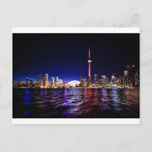 Toronto Night Skyline Postkarte