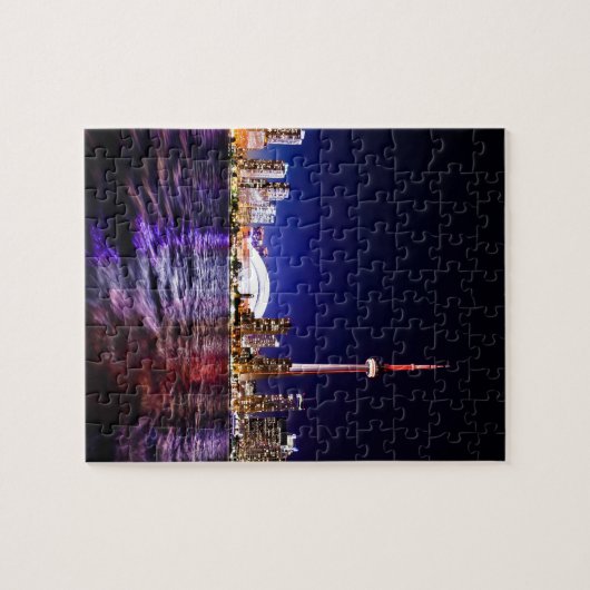 Toronto Night Skyline Puzzle (Horizontal)