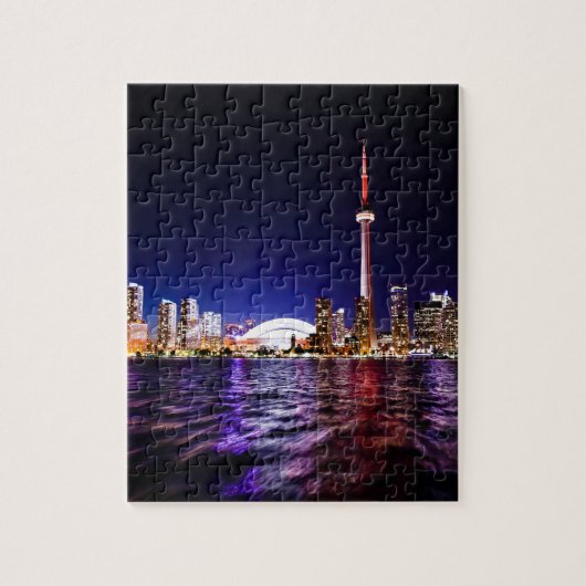 Toronto Night Skyline Puzzle (Vertikal)