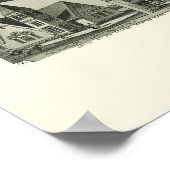 Toronto, OH Panorama Karte - 1889 Poster (Ecke)