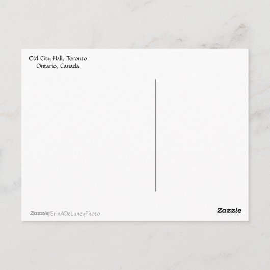 Toronto Old City Hall in Dusk Postkarte (Rückseite)