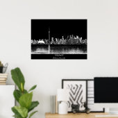 Toronto Ontario Canada Black Skyline Foto 188 Poster (Heimbüro)
