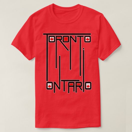 Toronto Ontario Canada Flag T-Shirt (Design vorne)