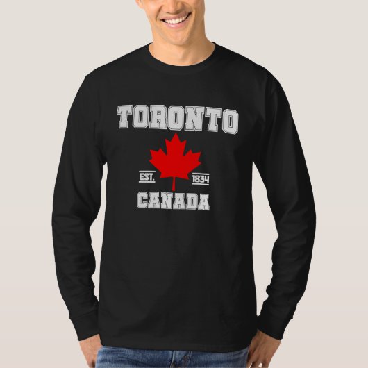 Toronto Ontario Canada Maple Leaf Canadian Pride E T-Shirt (Vorderseite)