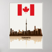 TORONTO ONTARIO CANADA SKYLINE POSTER (Vorne)