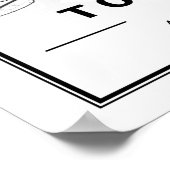 Toronto Ontario Canada Travel City Map Poster (Ecke)