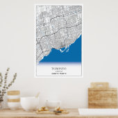 Toronto Ontario Canada Travel City Map Poster (Küche)