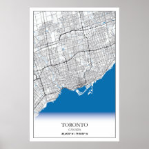 Toronto Ontario Canada Travel City Map