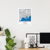 Toronto Ontario Canada Travel City Map Poster (Heimbüro)