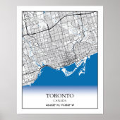 Toronto Ontario Canada Travel City Map Poster (Vorne)