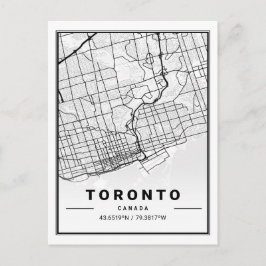 Toronto Ontario Canada Travel City Map Postkarte