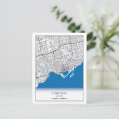 Toronto Ontario Canada Travel City Map Postkarte (Stehend Vorderseite)