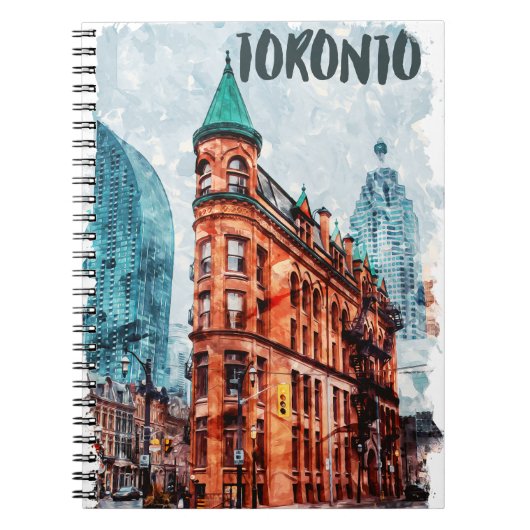 Toronto Ontario Canada Travel Watercolor Notizblock (Vorderseite)