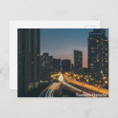 Toronto Ontario City Night Sky Postkarte (Vorne/Hinten)