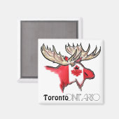 Toronto Ontario Kanada Lokaler Flaggenmagnet Magnet (Vorderseite/Rückseite)