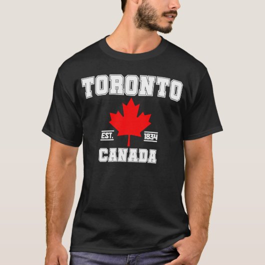 Toronto Ontario Kanada Maple Leaf Canadian Pride E T-Shirt (Vorderseite)