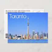 Toronto, Ontario, Kanada Postkarte (Vorne/Hinten)