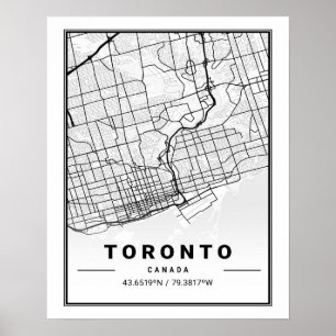Toronto Ontario Kanada Reiseplan Poster
