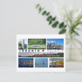 Toronto Ontario Kanada Tourist Postcard Multiview Postkarte (Stehend Vorderseite)