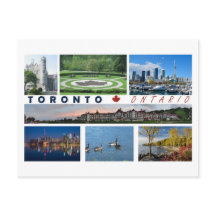 Toronto Ontario Kanada Tourist Postcard Multiview