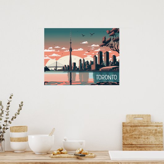 Toronto Ontario Panorama View City Poster (Küche)