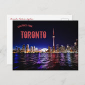 Toronto Ontario Skyline Postkarte (Vorne/Hinten)