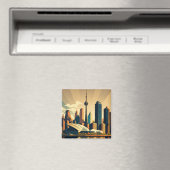 Toronto Ontario Vintag Sunset City Magnet (In Situ (Geschirrspüler))