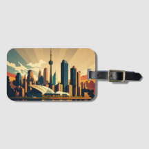 Toronto Ontario Vintage Sonnenuntergang Stadtansic
