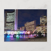 Toronto Pan Am Sign & Maple Leaf von RoseWrites Postkarte (Vorderseite)