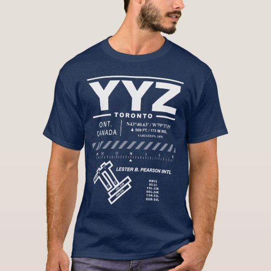Toronto Pearson Int'l Airport YYZ Tee Shirt (Vorderseite)