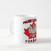 Toronto Polnisches kanadisches Leaf Kaffeetasse (Vorderseite Links)