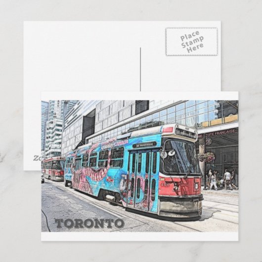 Toronto Postkarte (Vorne/Hinten)