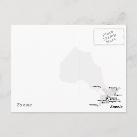 Toronto-Postkarten Postkarte (Rückseite)