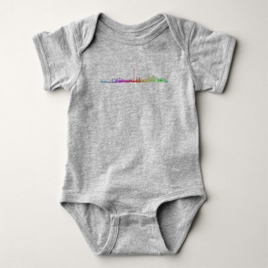 Toronto Rainbow Baby Strampler (Vorderseite)