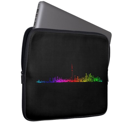 Toronto Rainbow Laptopschutzhülle (Vorne Rechts)