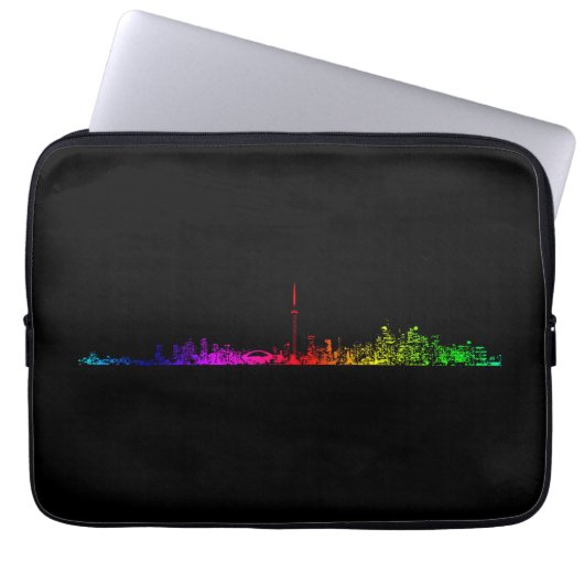 Toronto Rainbow Laptopschutzhülle (Vorderseite)