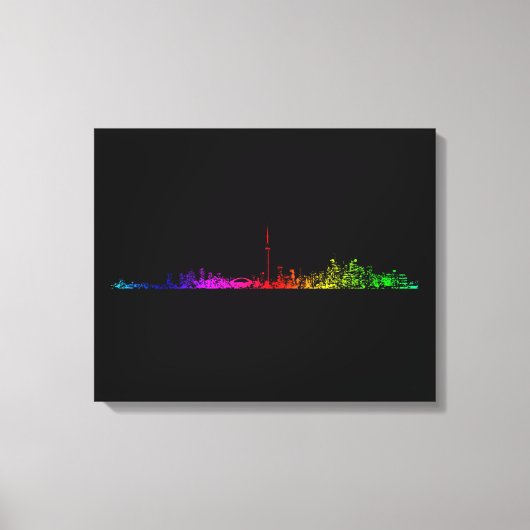 Toronto Rainbow Leinwanddruck (Vorderseite)