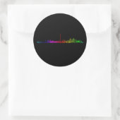 Toronto Rainbow Runder Aufkleber (Tasche)