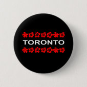 Toronto Red Aloha Bands Dark Color Button (Vorderseite)