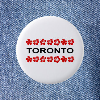 Toronto Red Aloha Bands Light Color Button