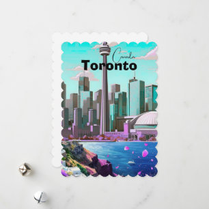 Toronto Reise-Postkarte, Kanada Reise-Postkarte, T Feiertagskarte