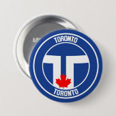 Toronto Round Emblem Button (Vorne & Hinten)