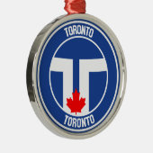Toronto Round Emblem Ornament Aus Metall (Rechts)