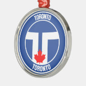 Toronto Round Emblem Ornament Aus Metall (Links)