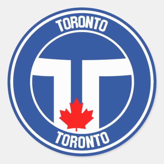 Toronto Round Emblem Runder Aufkleber (Vorderseite)