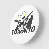 Toronto Runde Wanduhr (Winkel)