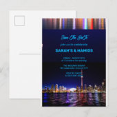 TORONTO Save the Date Vorlage, Toronto Postcard S Ankündigungspostkarte (Vorne/Hinten)